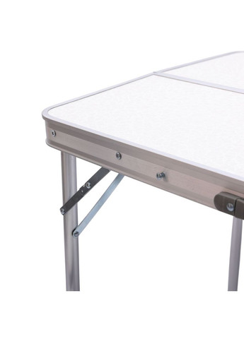 Комплект туристической мебели стол и 2 лавочки складные для пикника кемпинга дачи белые ProDobro (364190901)