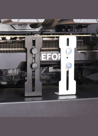 Універсальний кронштейн для відеокарти регульований white No Brand (342116063)