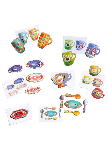 Настільна гра "Веселе чаювання" (ПСД191) PSD191 дерев'яна Ubumblebees (364130023)