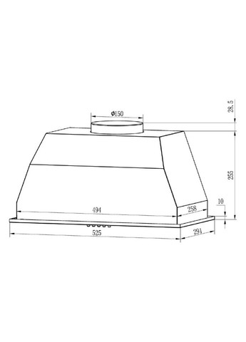 Вытяжка кухонная (m452395) Grunhelm GVC 020 I (369025545)