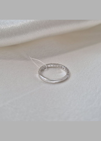 Серебряное кольцо Дорожка с Белыми камнями 16.5 размер серебро 925 пробы родированное л022р 1.75г No Brand (335053829)