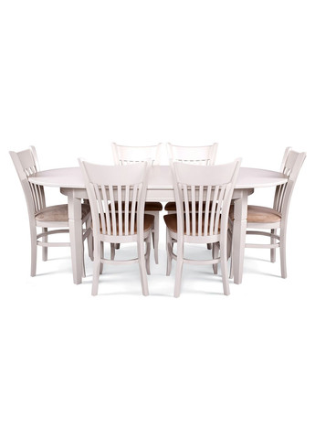 Стілець обідній GEULA Білий каркас / Тканина на вибір Pavlyk (372842768)