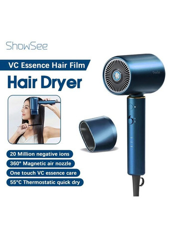 Фен Hair Dryer VC200B 1800W синий ShowSee (282940003)