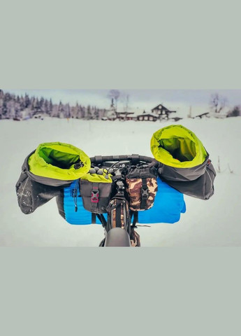 Рукавиці на кермо велосипеда Poggies Black Acepac (316439034)