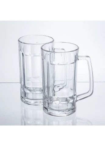 Набір кухлів для пива Beer Stein скляних 2 штуки по 530 мл HP-17-60 Yiwu (391606544)