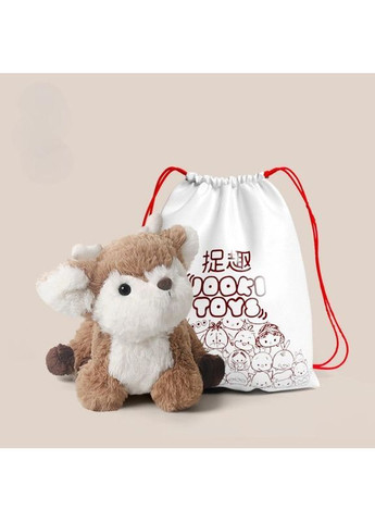 Мягкая игрушка Jooki Оленятко арт 28772 17 см Коричневый/Белый No Brand (368719958)