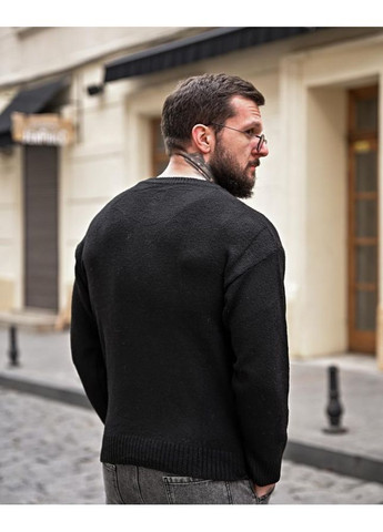 Черный мужской свитер alonso черный (370024748)
