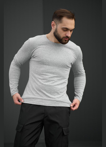 Лонгслів чоловічий базовий "Pulse" Vakko сірий