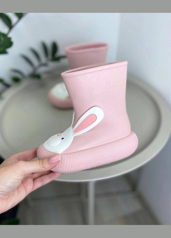 Розовые резиновые сапоги розовые 1101 No Brand