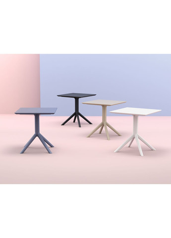 Стіл садовий Sky Table 70 Бежевий Siesta (372178854)