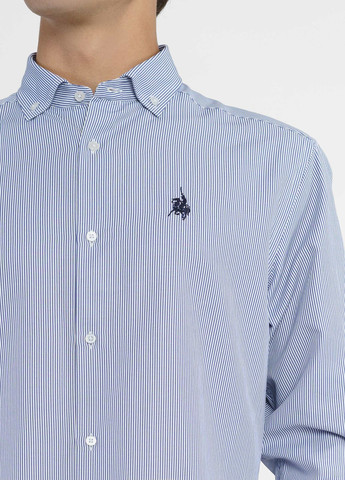 Синяя кэжуал рубашка Arber