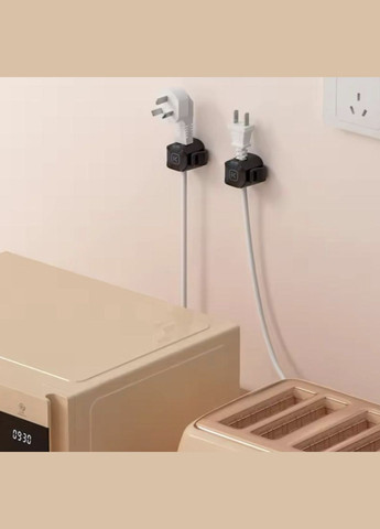 Органайзер держатель кабеля клипса хомут фиксатор зажим для провода 6 штук Черный Velcro (340276160)