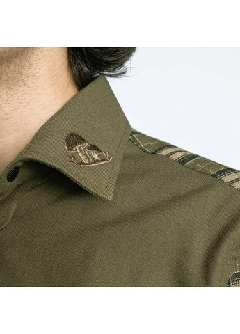 Рубашка комбинированная демисезонная для грибника. Декорирована вышивкой с грибами. Размеры L – XXXL. ОС-5х Acropolis (351850544)