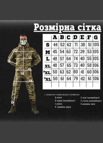 Тактический костюм Poseidon 3в1 пиксель S No Brand