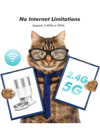 Автоматическая кормушка для кошек и собак PF07 2L WIFI, смарт кормушка для животных Petrust (299915647)