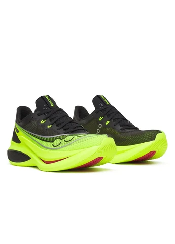Цветные демисезонные кроссовки endorphin pro 5 black/olive s21064-130 Saucony
