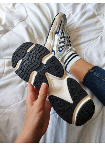 Білі Осінні кросівки аdidas ozmillen white silver black if4015 No Brand