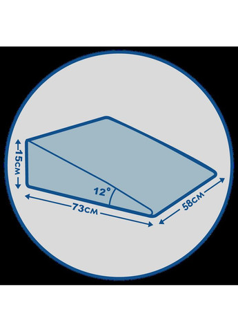 Подушка ортопедична Клин при рефлюксі 58х73х15см j2540 "S" 59x73 см Olvi (372889982)