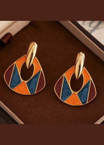 Серьги бижутерия Акцентные цветные No Brand (341140536)