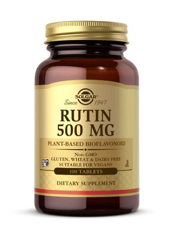 Rutin 500 mg 100 Tabs Solgar (293487722)