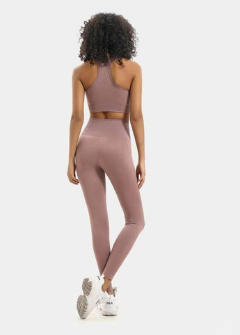 Комплект для фітнесу (спортивний костюм) топ та легінси 6164 M коричневий Fashion (336547434)