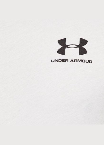 Біла чоловіча футболка з логотипом збоку в стилі under armour No Brand