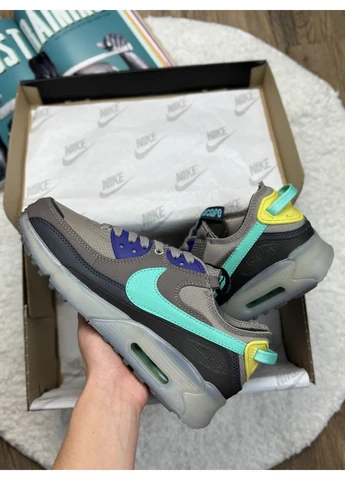 Черные демисезонные кроссовки мужские nike air max 90 terrascape beige black mint найк аир макс 90 черные No Brand