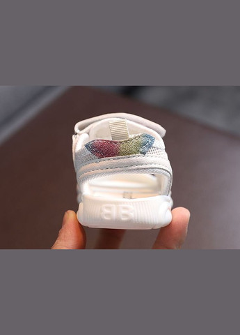 Белые праздничные, коктейльные, спортивные, классические, домашние, пляжные, карнавальные, повседневные, кэжуал, джинсовые, вечерние сандалии для девочки босоножки BabyStyle на липучке