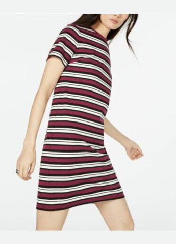 Темно-фіолетова джинсова, кежуал, повсякденний, спортивна сукня-футболка Michael Kors в смужку