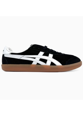 Черные демисезонные кроссовки мужские asics onitsuka tiger tokuten black / white асикс онитцука тайгер No Brand
