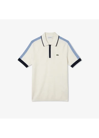 Белая футболка-поло для мужчин Lacoste однотонная