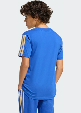 Синяя демисезонная футболка italy dna kids adidas