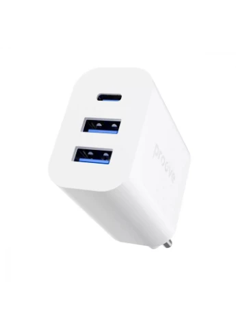 Зарядний пристрій на 3 виходи 30 ват Rapid 2 USB + Type-C Proove (279555130)