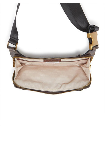 Чоловіча сумка на пояс Eco Milano Quattro G Flat Bum Bag коричнева Guess (364100406)