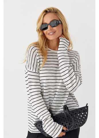 Женский джемпер в полоску свободного кроя Lurex (350948918)