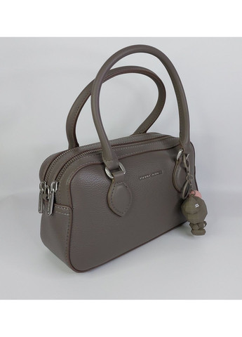 Сумка жіноча саквояж на два відділення мала тауп David Jones (368774423)