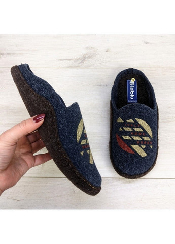 Синие тапочки мужские комнатные Inblu
