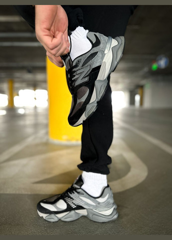 Сірі всесезон кросівки чоловічі і жіночі new balance 9060 gray black | нью беланс 9060 сірі чорні No Brand