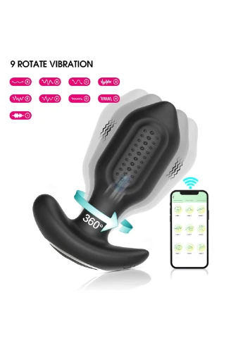 Анальна пробка з вібро Bliss APP - Vibrating Anal PlugBoss Series 18055 Boss Series (391390168)