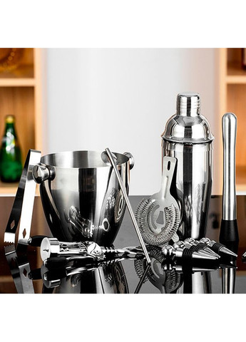 Набор для бара из 16 предметов с ведром из нержавеющей стали МС-16 Серебристый Youchen (350349108)