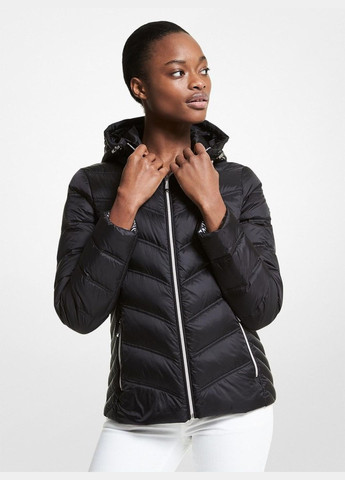 Чорна демісезонна куртка демісезонна - жіноча куртка mk0542w Michael Kors