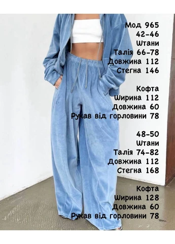 Жіночий спортивний велюровий костюм No Brand Б776-965 (399916568)