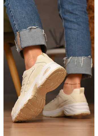 Кроссовки женские светло-бежевого цвета Let's Shop светло-бежевые демисезоны (362627009)