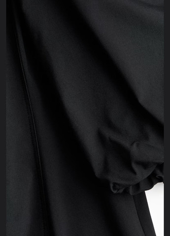 Черное платье H&M однотонное