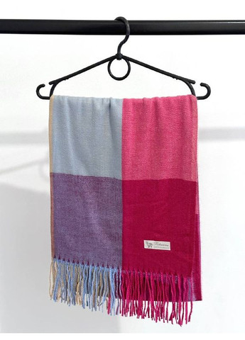 Кашемировый палантин шарф в клетку с бахромой PASHMINA No Brand (362666274)