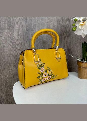 Жіноча міні сумочка з вишивкою квітами, маленька жіноча сумка з квіточками Brettani (336552338)