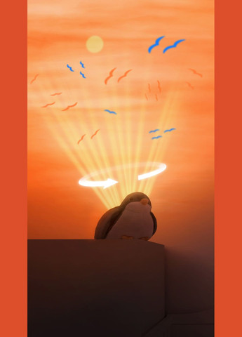 Ночник-проектор Птичка Шелли с подвижной проекцией и мелодиями () Zazu ZA-SHALLY-01 (328396800)