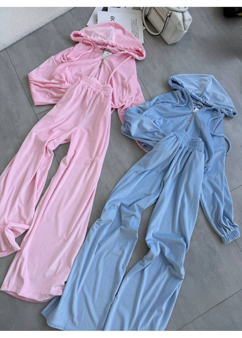 Женский велюровый костюм No Brand (365775291)