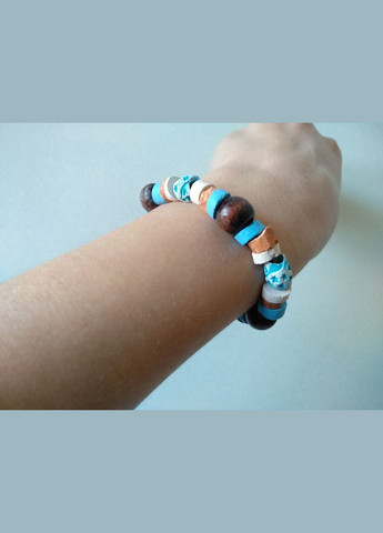 Керамічний браслет ручної роботи на резинці №8 Коти&Ангели (302450816)