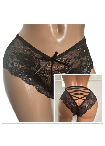 Соблазнительные кружевные трусики слипы с шнуровкой S-M China (361147975)